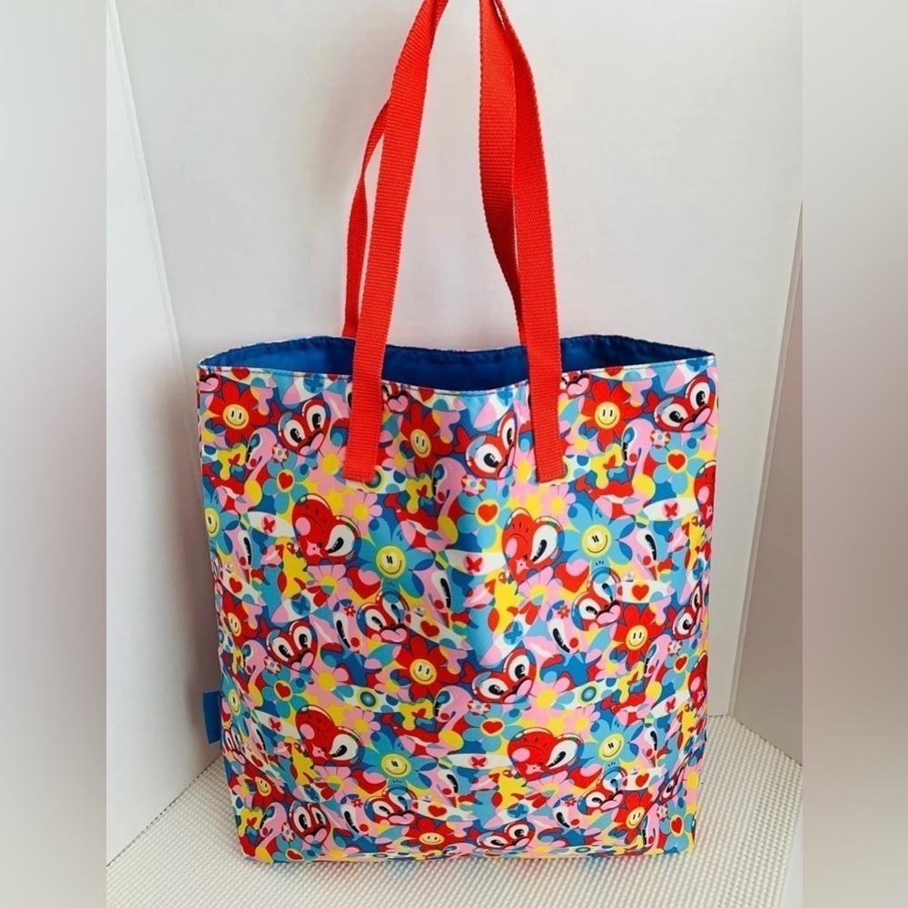 ESTEE LAUDER TOTE HATTIE STEWART FLORAL SUNSHINE BEACH SCHOOL. NYC